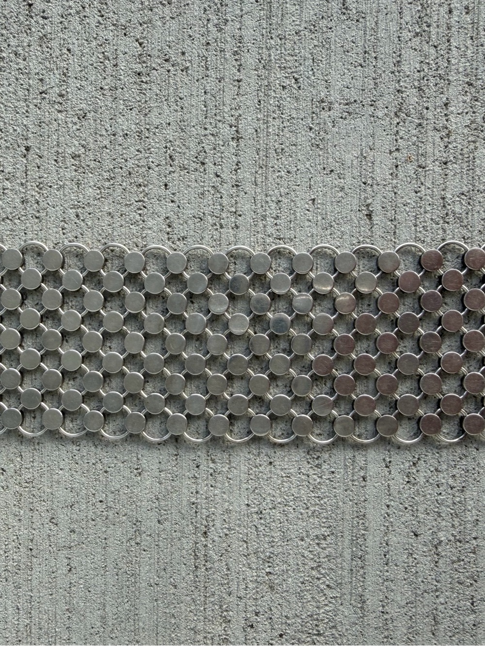 Rare John Hardy Dot Wide Cuff Bracelet 925 Sterling Silver 18K Gold 6 Dot 74.5g - Picture 6 of 12